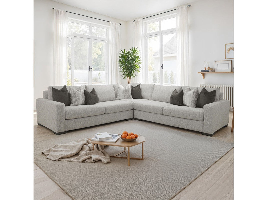 Nerone Light Gray Sectional