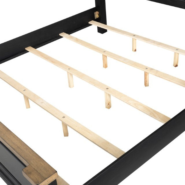 Neue Mills Black/Rustic Oak Eastern King Bed