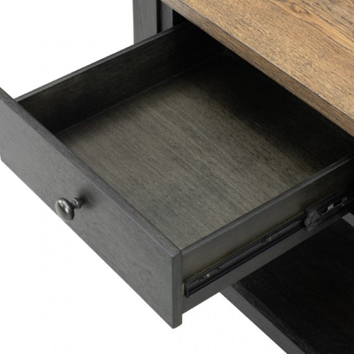 Neue Mills Weathered Black/Brown End Table