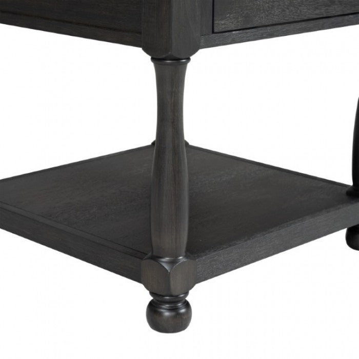 Neue Mills Weathered Black/Brown End Table