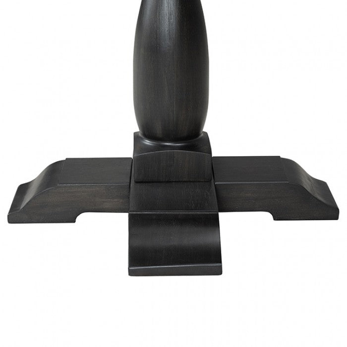 Neue Mills Weathered Black/Brown Round End Table