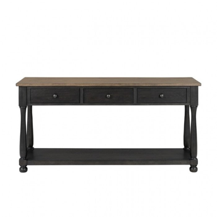 Neue Mills Weathered Black/Brown Sofa Table