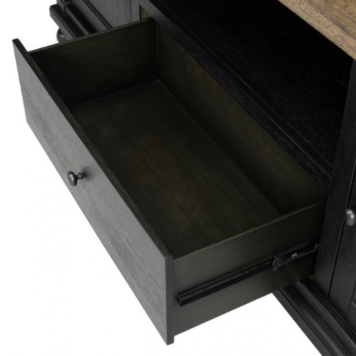 Neue Mills Weathered Black/Brown Tv Stand