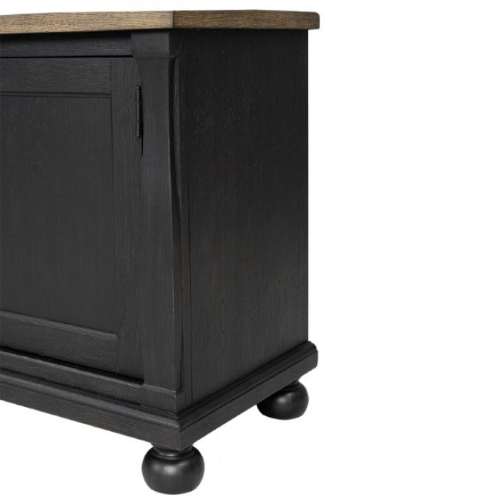 Neue Mills Weathered Black/Brown Tv Stand