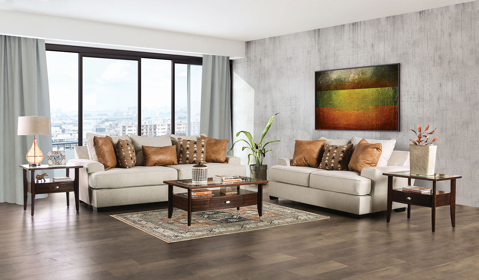 New meadows Sand/Caramel Sofa