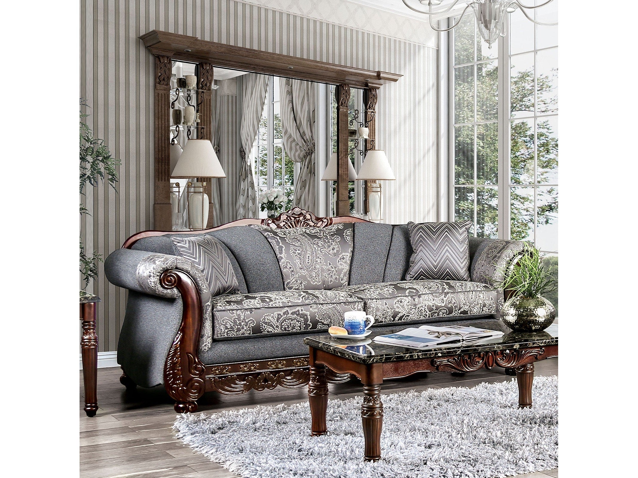 Newdale Gray Sofa & Loveseat