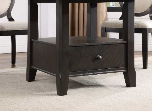 Newforte Espresso/Ivory Dining Table