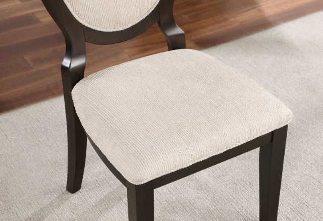 Newforte Espresso/Ivory Side Chair (Set of 2)