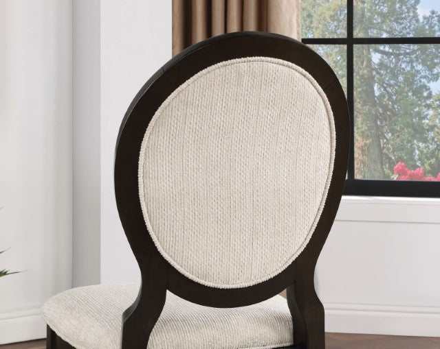 Newforte Espresso/Ivory Side Chair (Set of 2)
