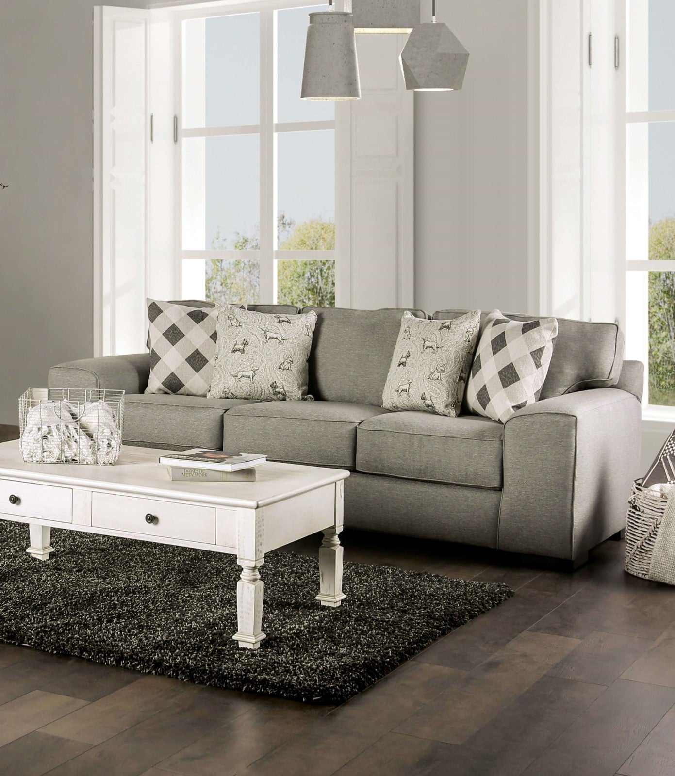 Newry Gray Sofa & Loveseat