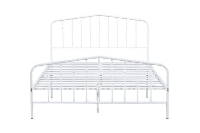Nicoli White Full Metal Bed