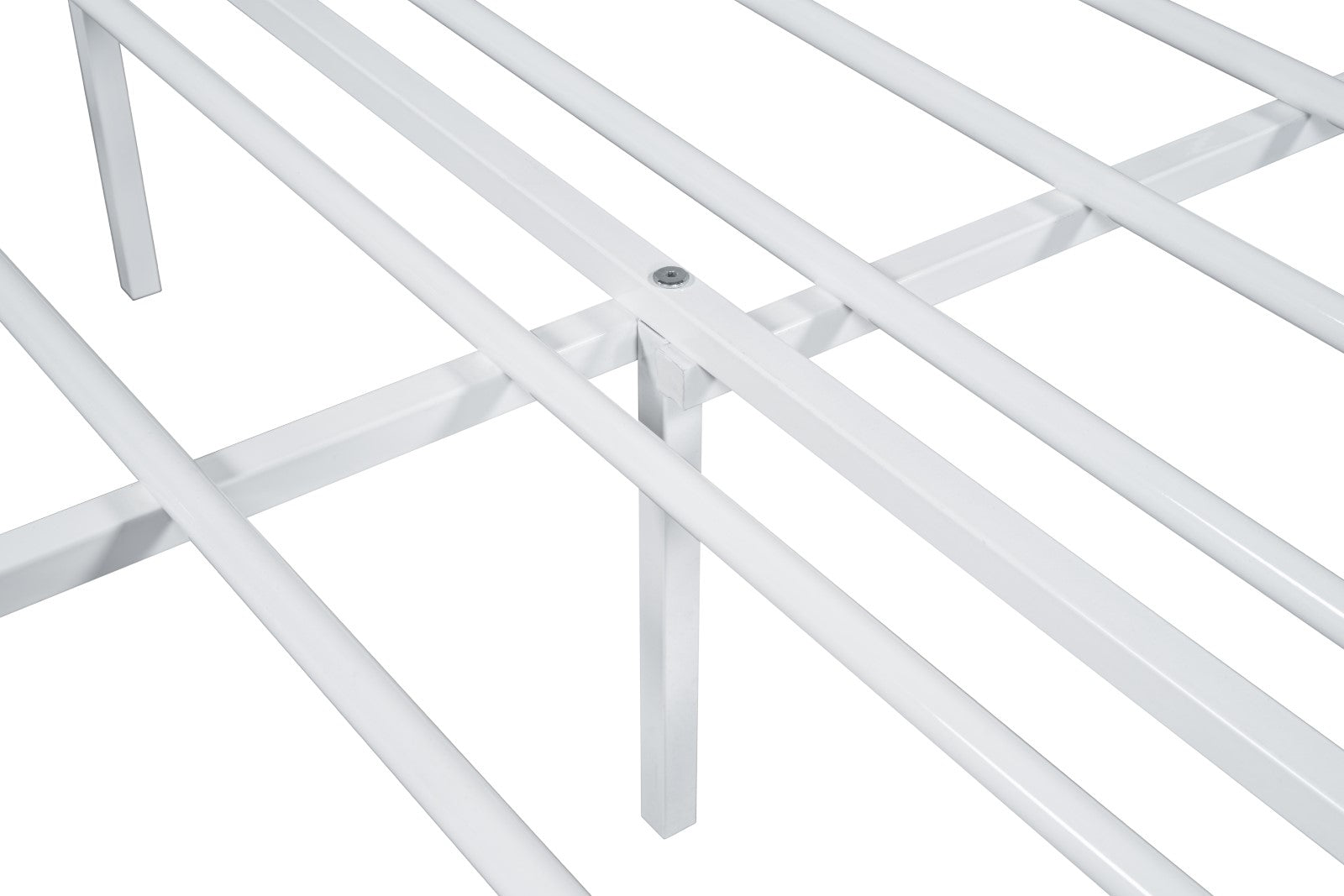 Nicoli White Full Metal Bed