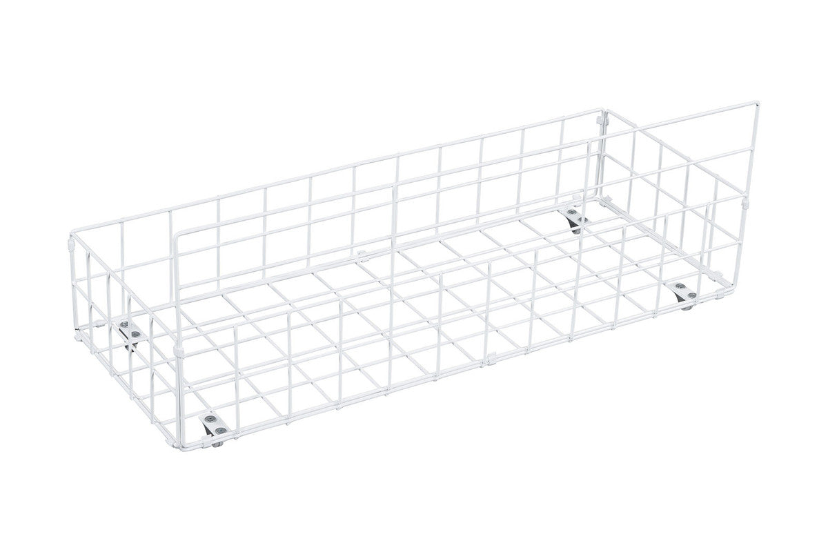 Nicoli White Queen Metal Bed w/ Storage