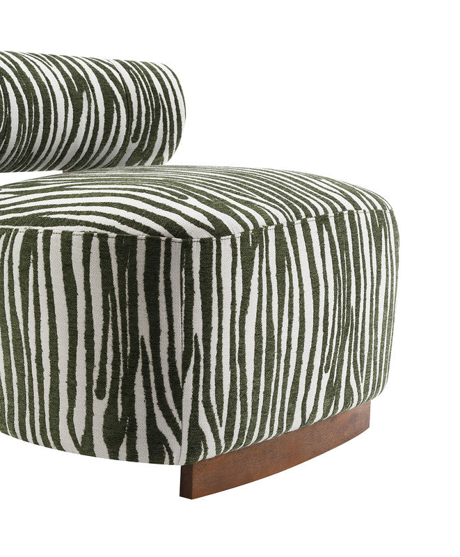 Niobe Green Accent Chair