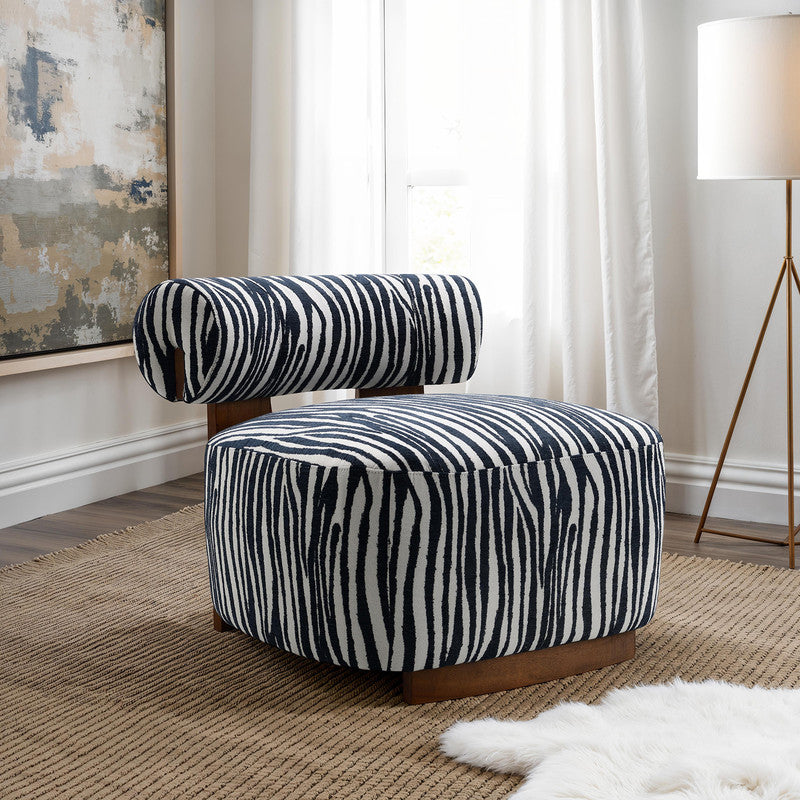 Niobe Midnight Blue Accent Chair