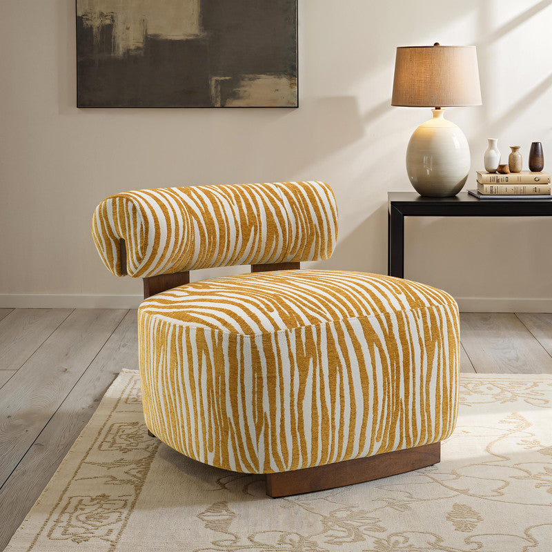 Niobe Yellow Accent Chair
