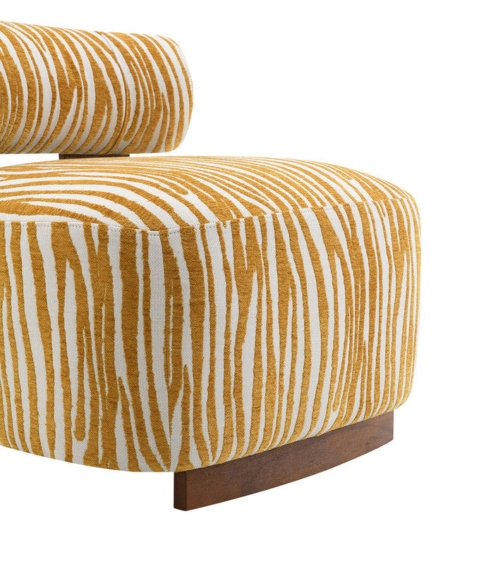 Niobe Yellow Accent Chair