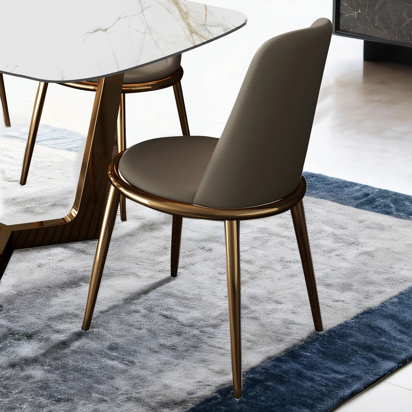 Norelli Gold/Taupe 7 Piece Dining Set