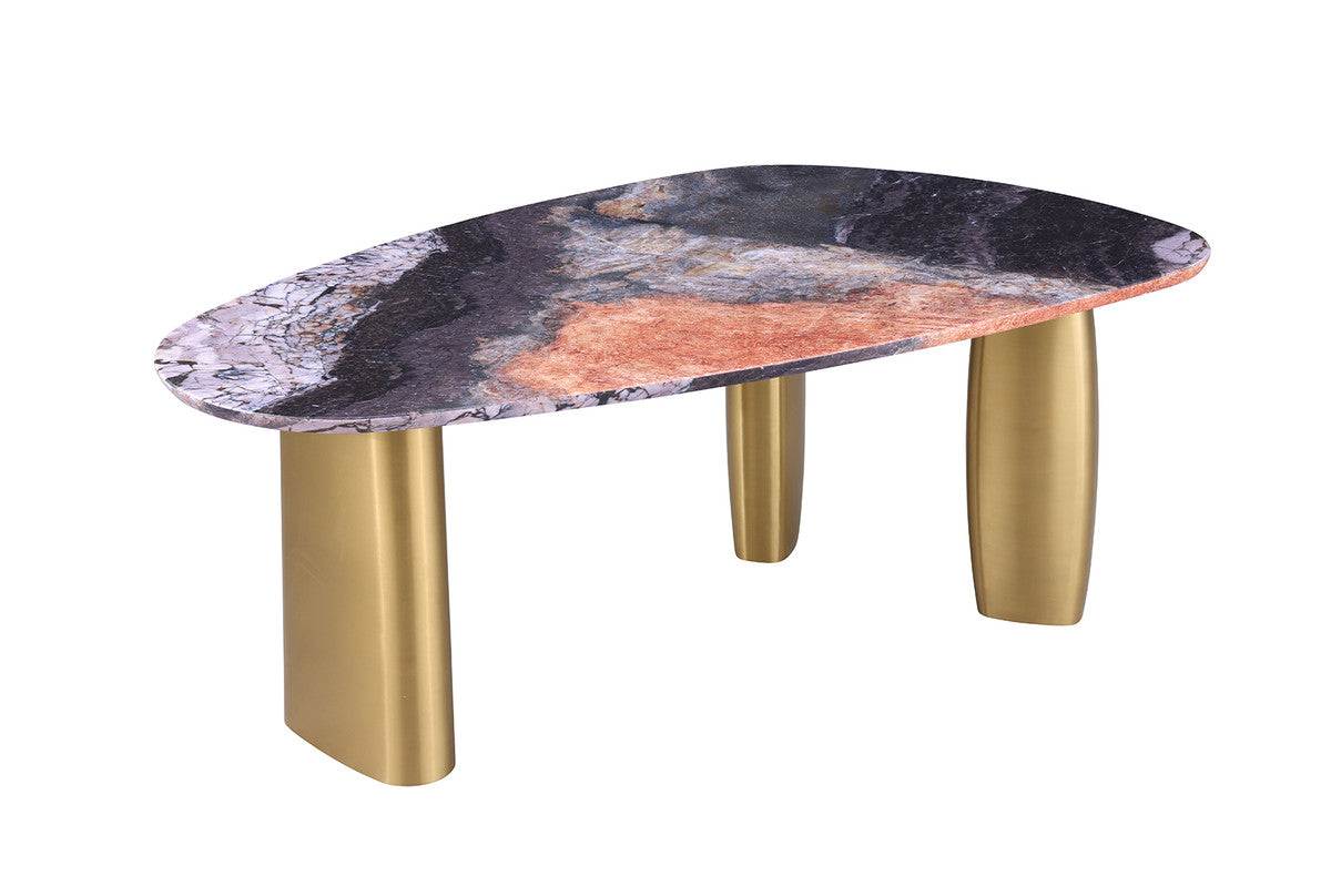Northwich Black/Gray/Matte Gold/White 5 Pc. Dining Table Set