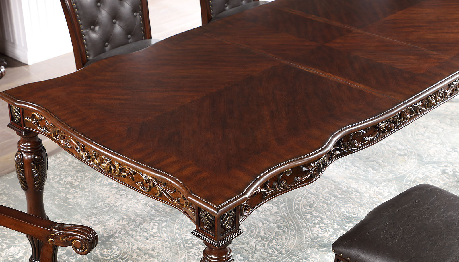 Nouvelle Brown Cherry 7 Pc. Dining Room Set