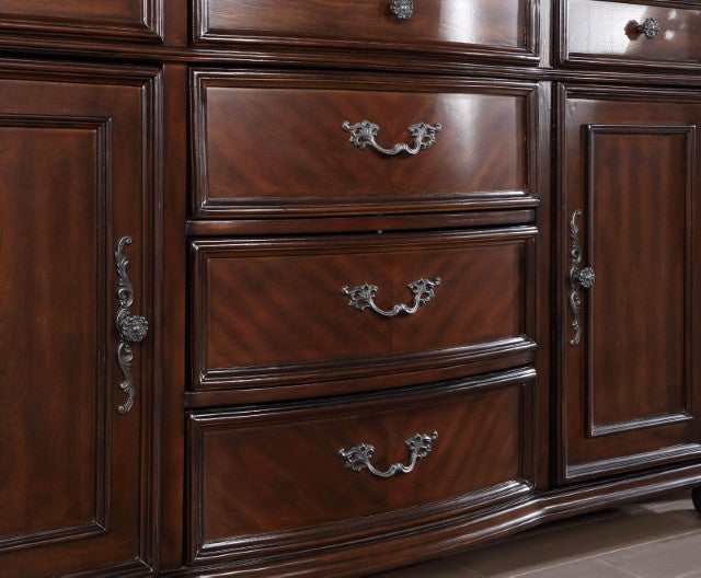 Nouvelle Brown Cherry Hutch & Buffet