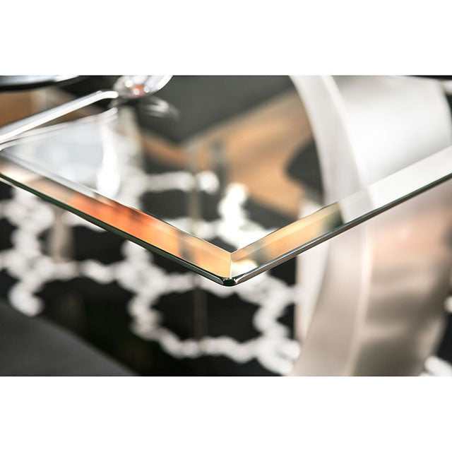 Nova Silver/Black Dining Table