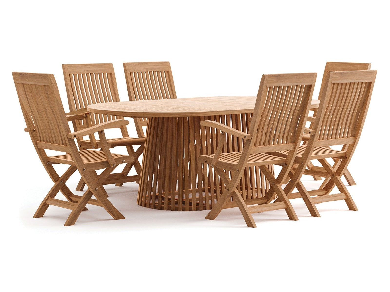 Nusa Natural 7 Piece Outdoor Dining Set