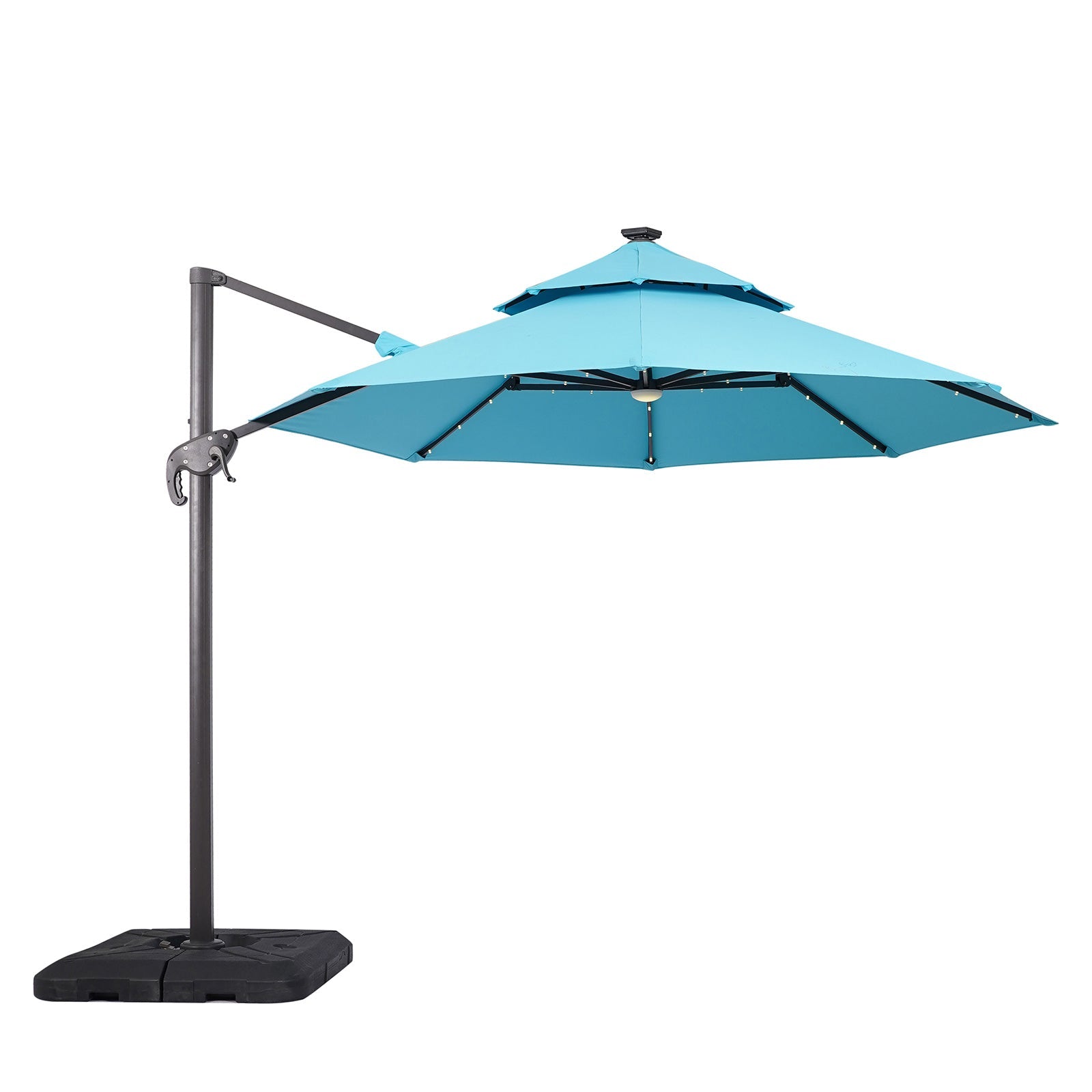 Nuti Teal Round Umbrella