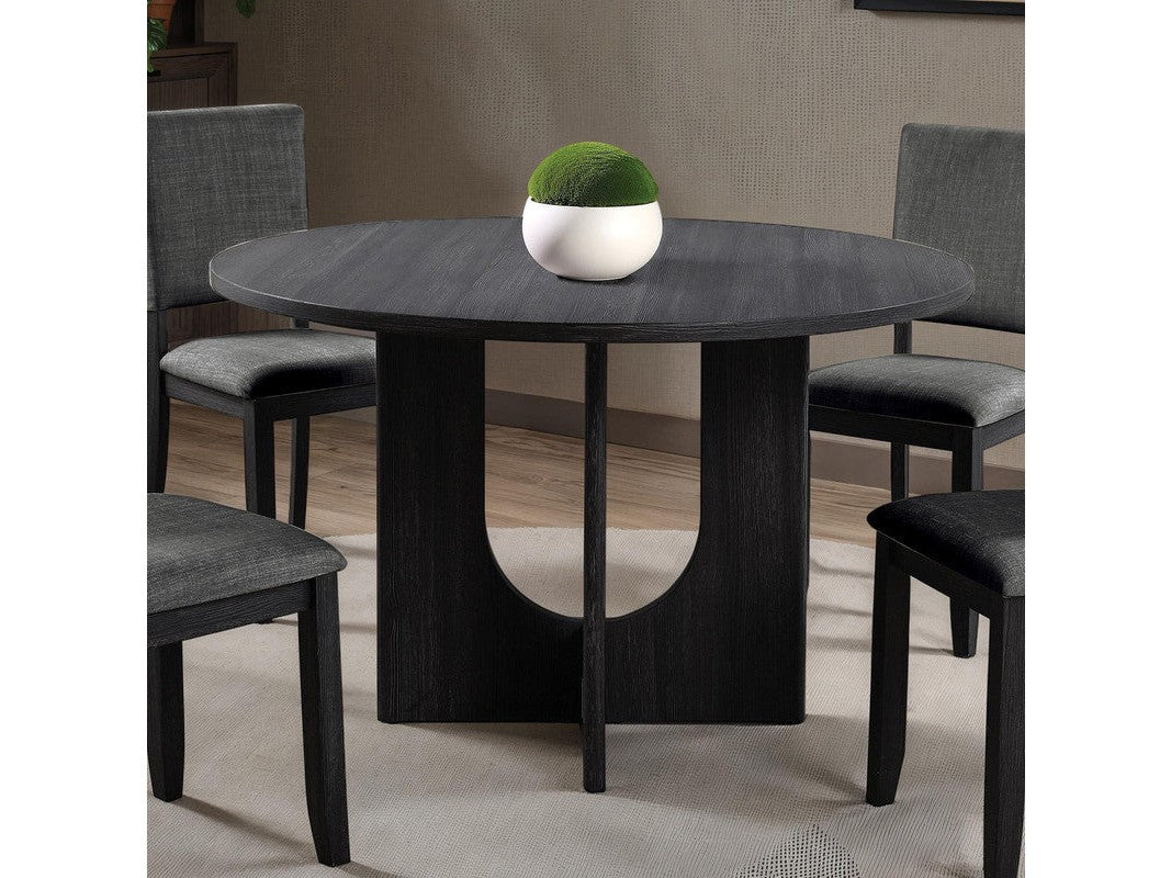 Oberto Dark Gray Round Dining Table