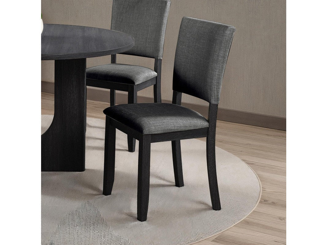Oberto Dark Gray Side Chair (Set of 4)