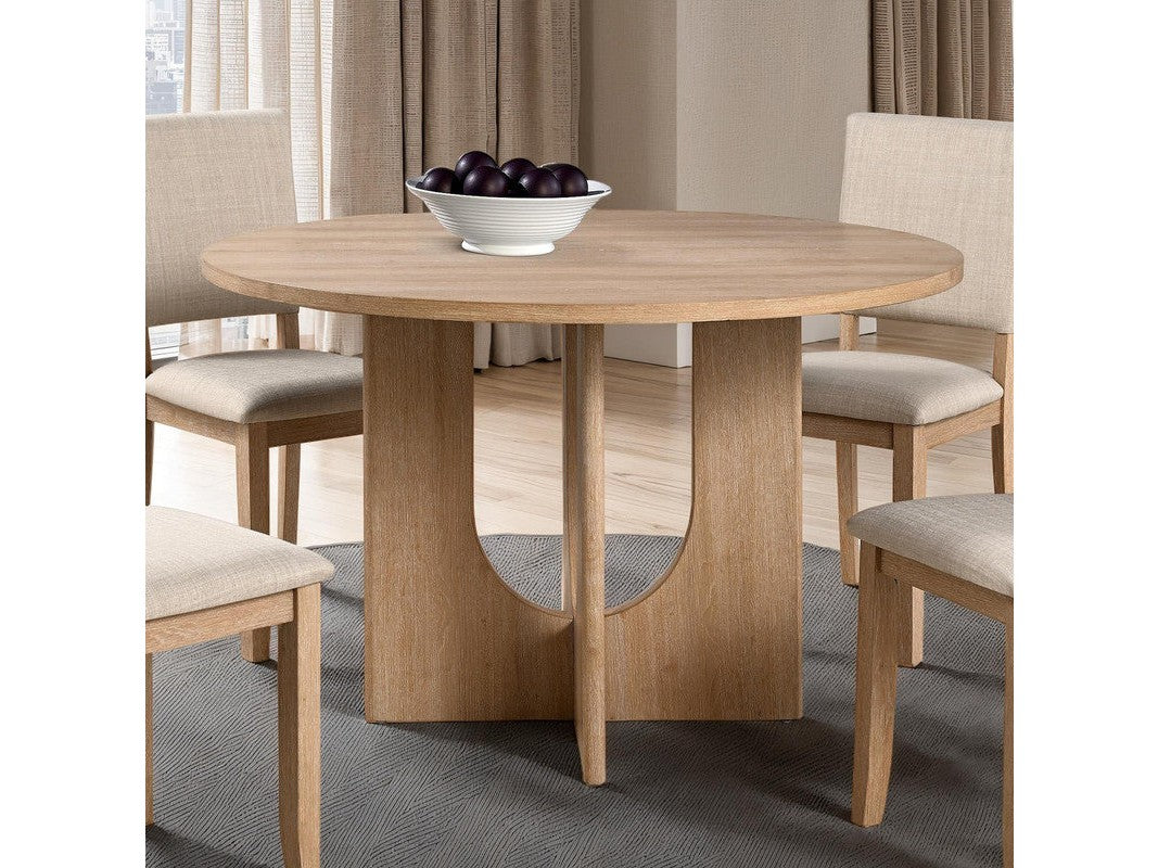 Oberto Natural Round Dining Table