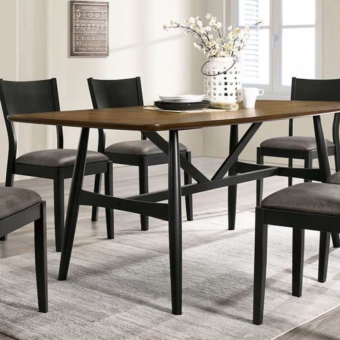 Oberwil Antique Oak & Black Dining Room Set