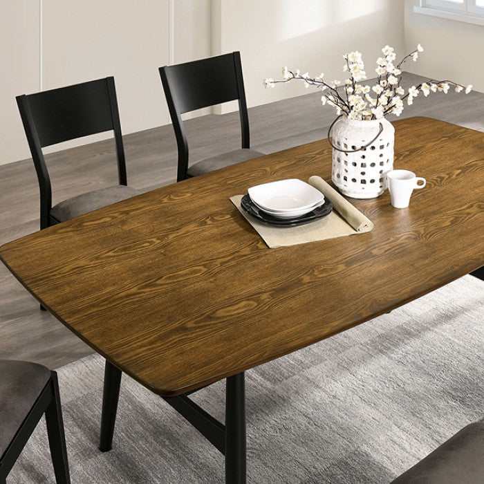 Oberwil Antique Oak & Black Dining Room Set