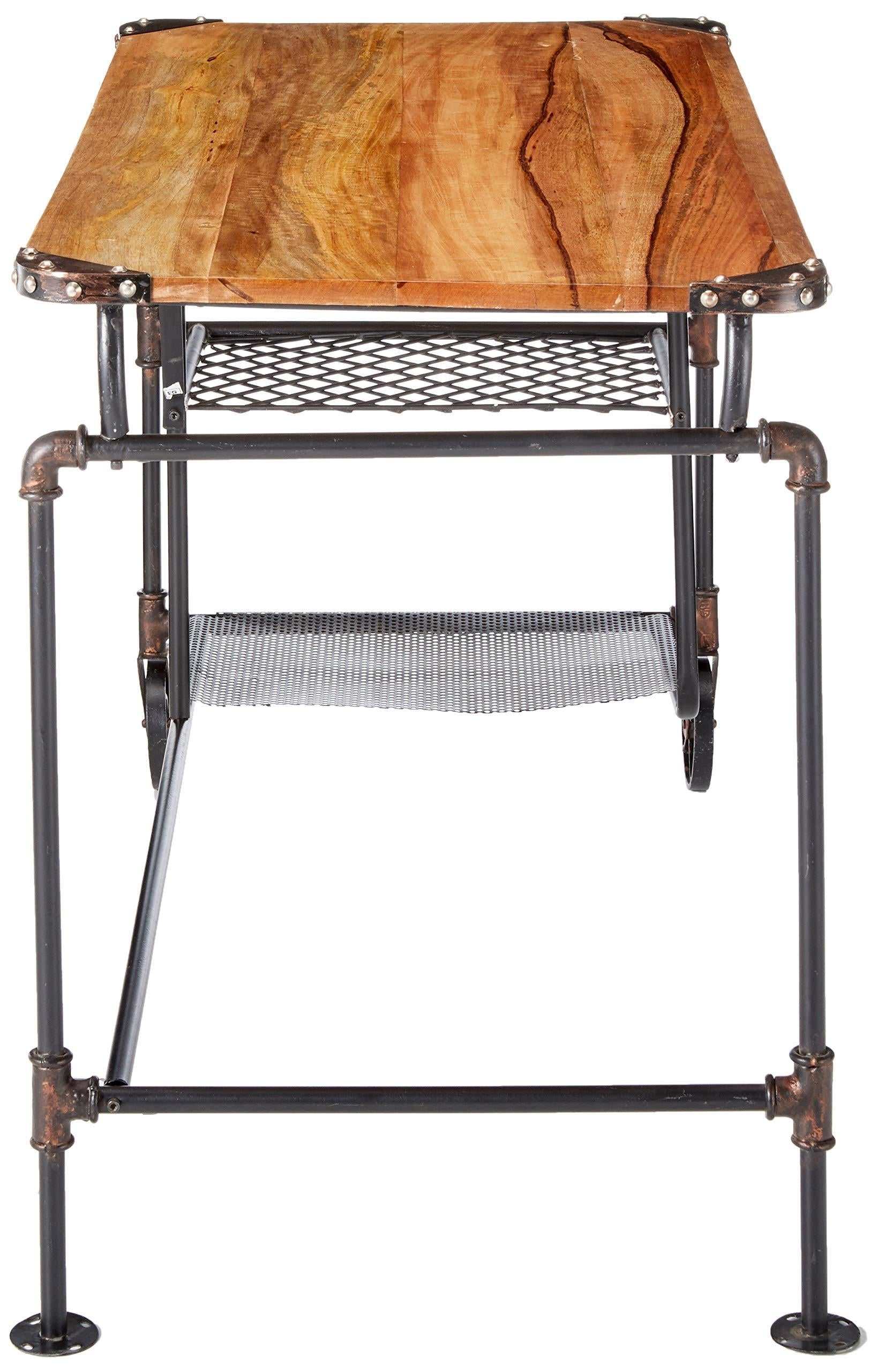 Olga Antique Black Desk
