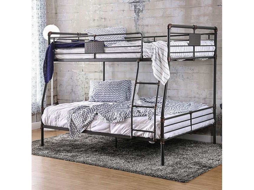 Olga Antique Black Full/Queen Bunk Bed