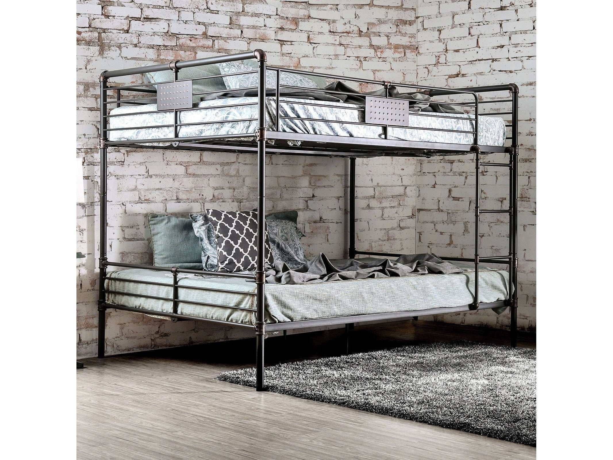 Olga Antique Black Twin/Twin Bunk Bed