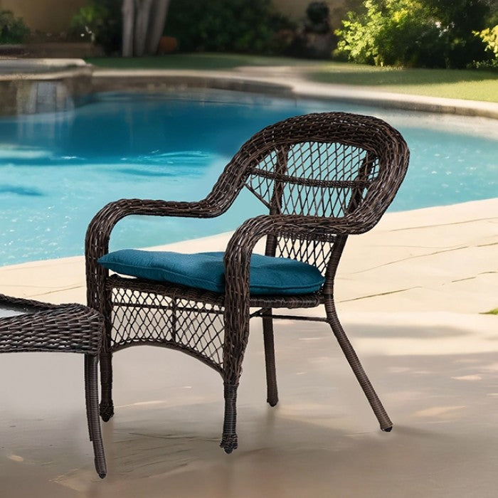 Oliveri Brown/Dark Teal Conversation Set 4 Piece