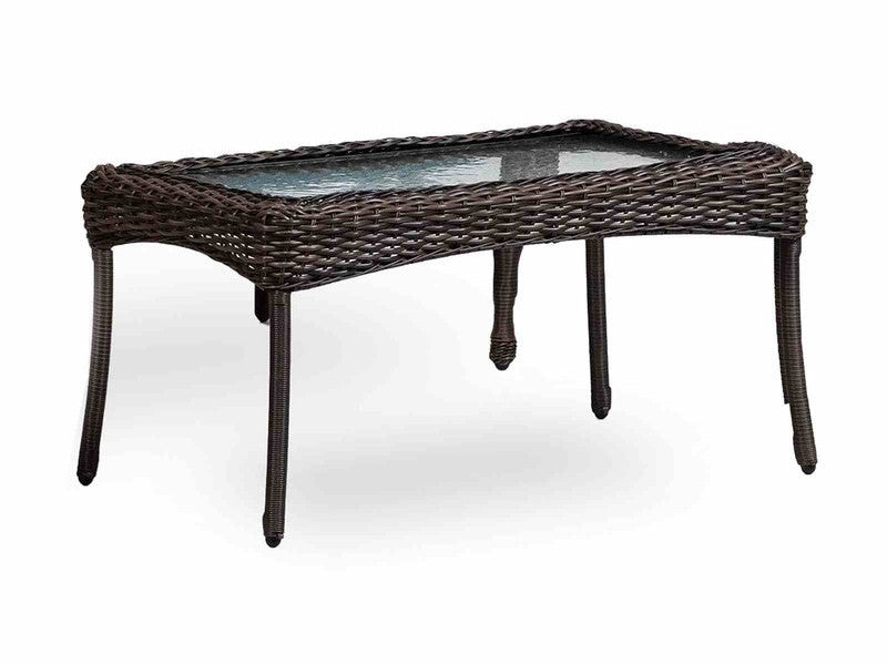 Oliveri Brown/Dark Teal Wicker Coffee Table (9/Stack)
