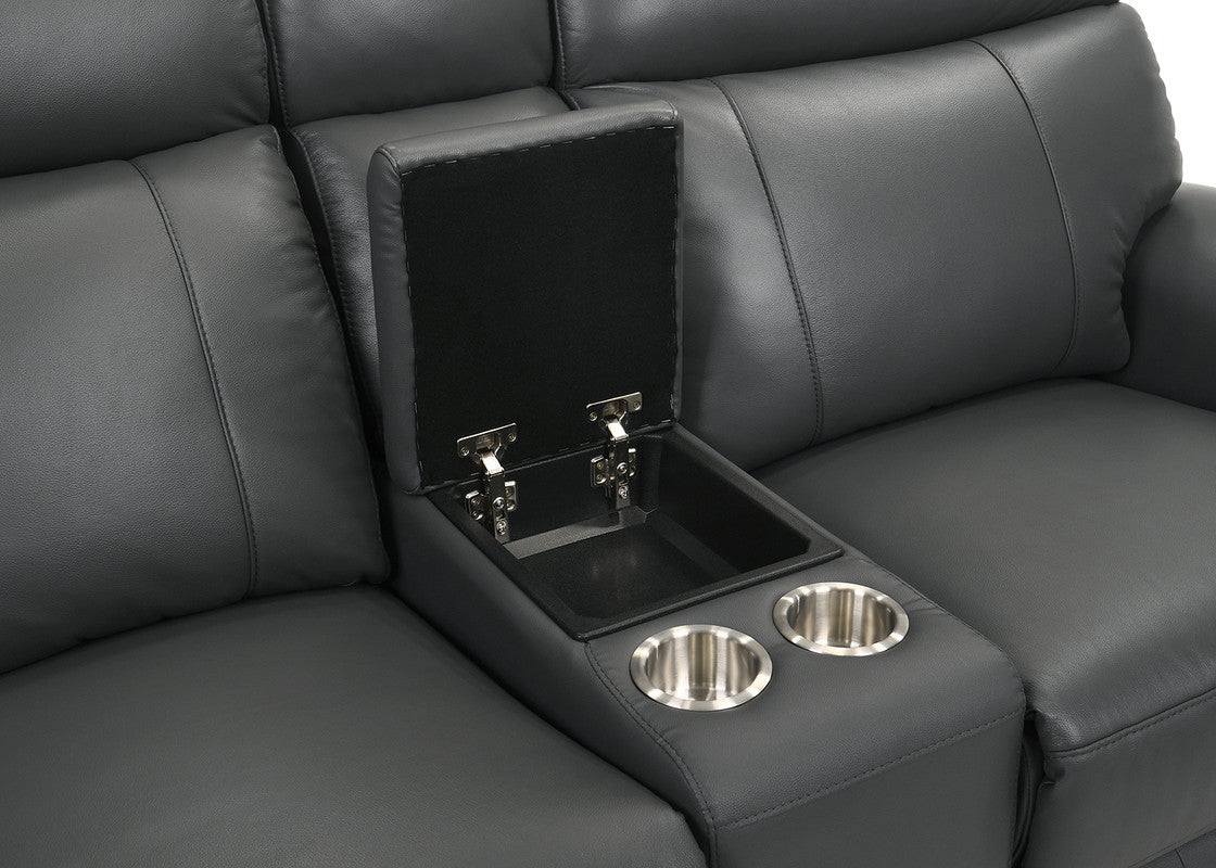 Oliverus Dark Gray Power Sectional