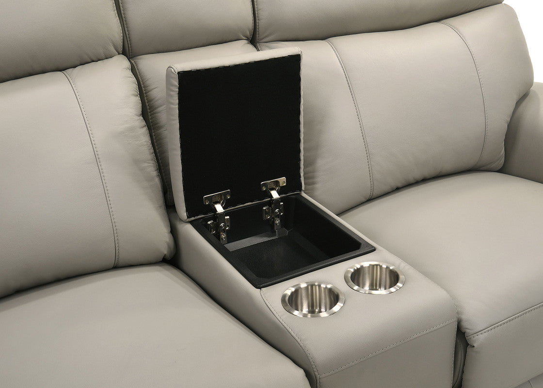 Oliverus Taupe Power Sectional