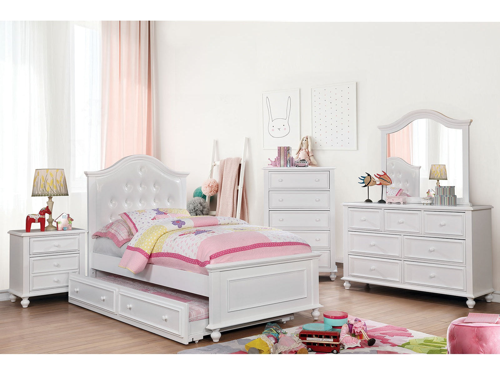 Olivia White 4 Pc. Twin Bedroom Set