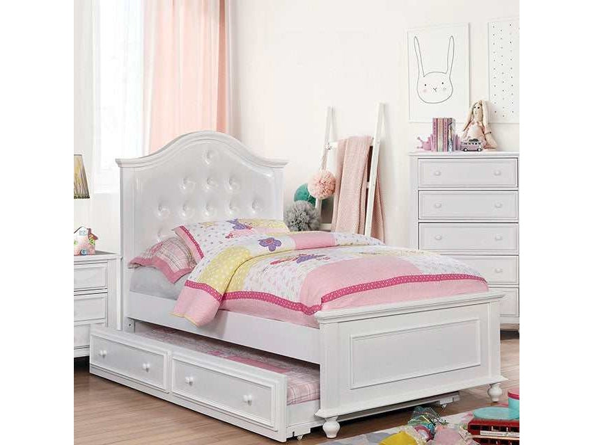 Olivia White Twin Bed