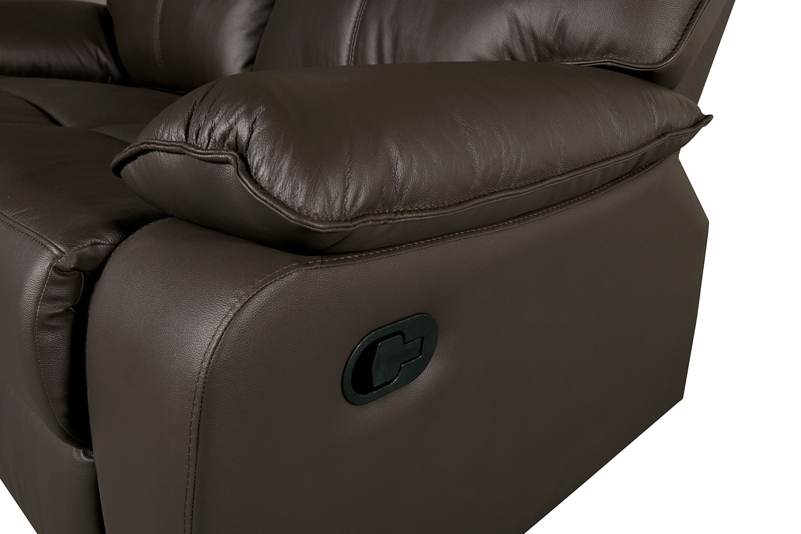 Onoria Brown Leather Match Reclining Living Room Set