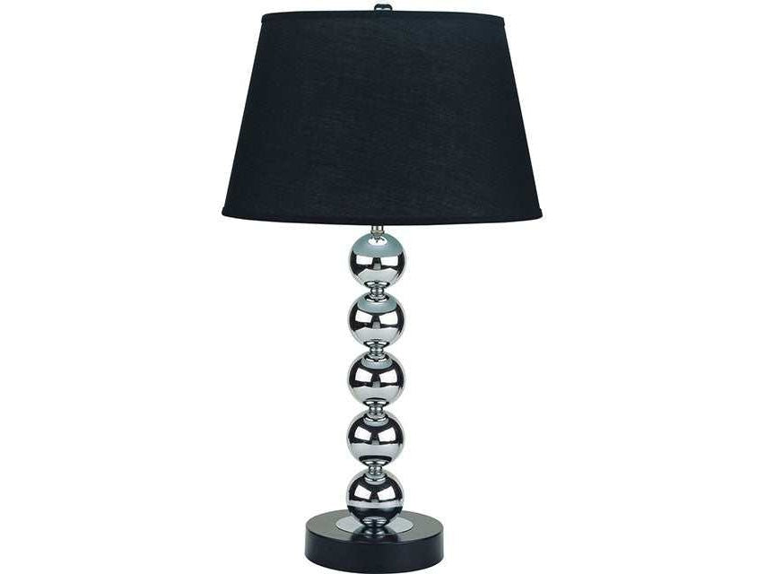 Opal Silver/Black Table Lamp (Set of 2)