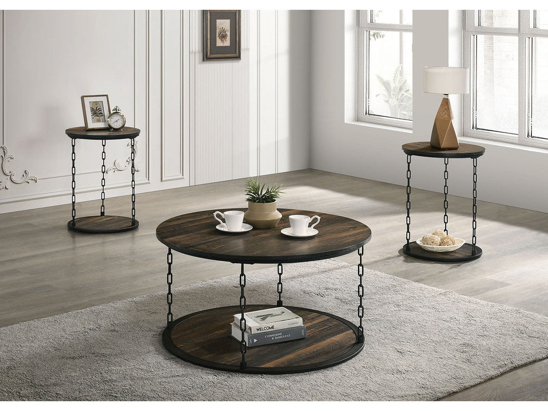 Ophira Dark Brown 3 Pc. Table Set