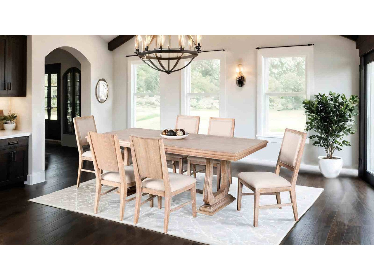 Orbetello Distressed Natural Dining Table