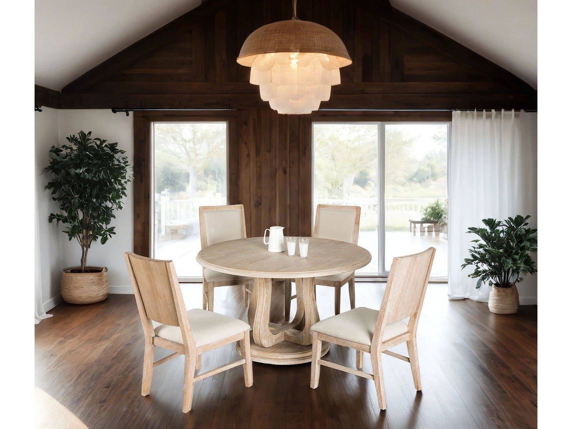 Orbetello Natural/Beige 5 Piece Dining Set