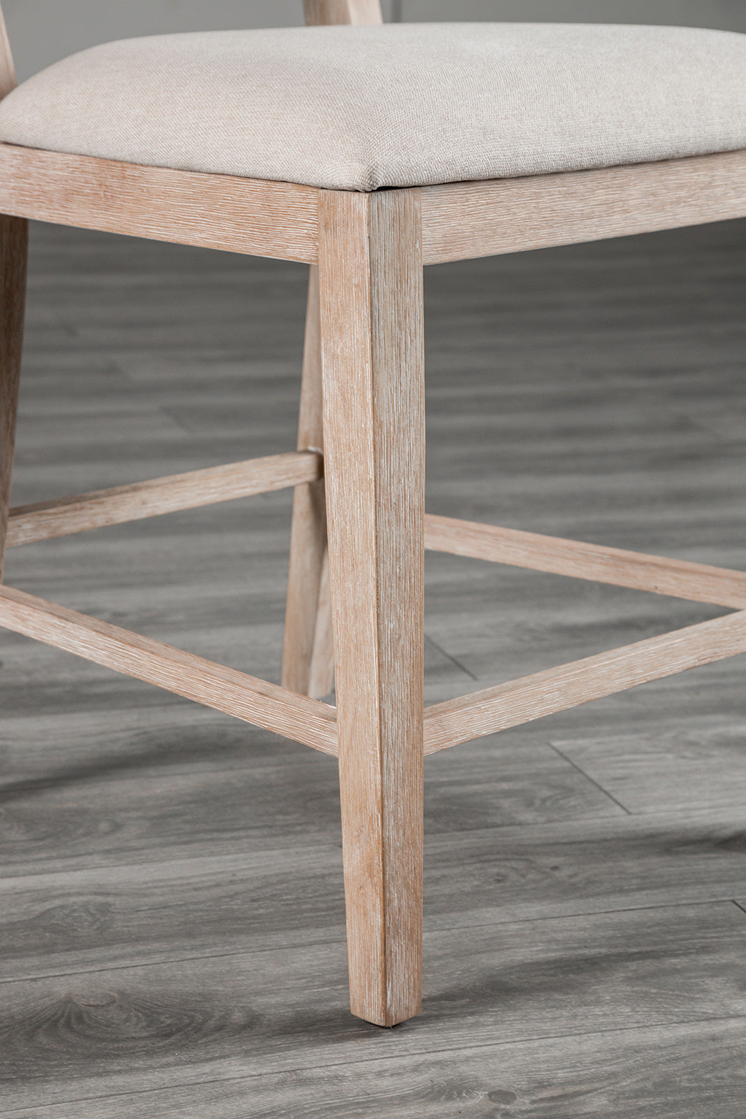 Orbetello Natural/Beige Counter Height Chair (Set of 2)