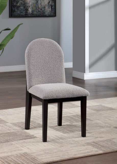 Orland Dark Walnut/Gray Side Chair (Set of 2)