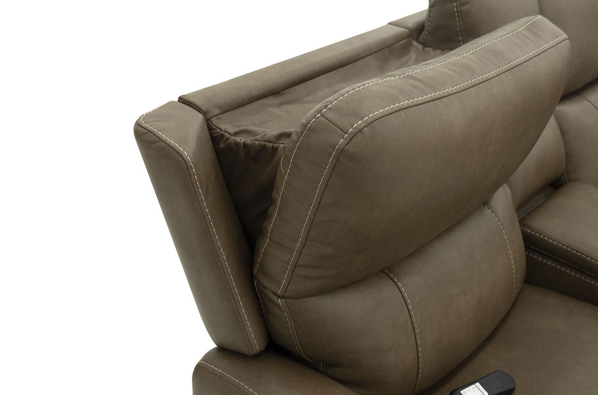Orpheus Brown Power Sectional w/ Lift Chair